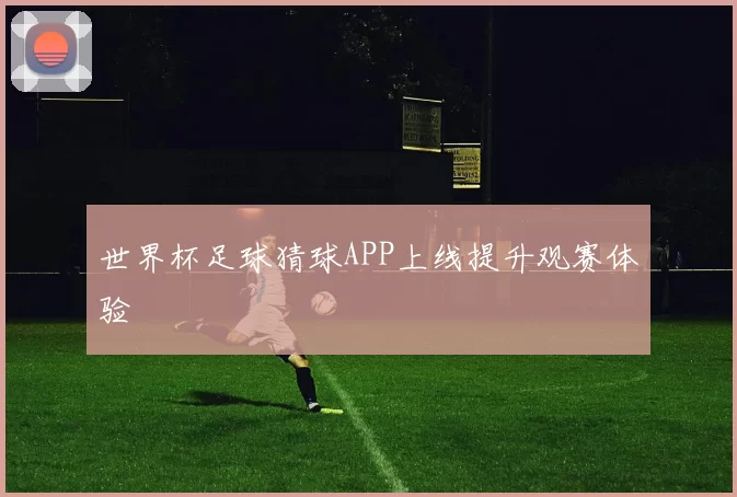 世界杯足球猜球APP上线提升观赛体验